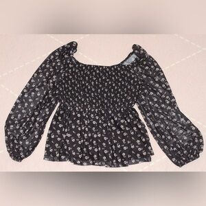 12 Thompson Floral Women’s Medium Blouse Spring Shirt